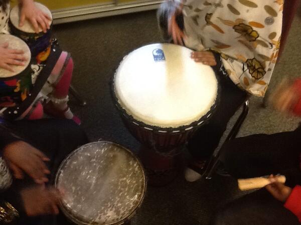 learning language with drumming